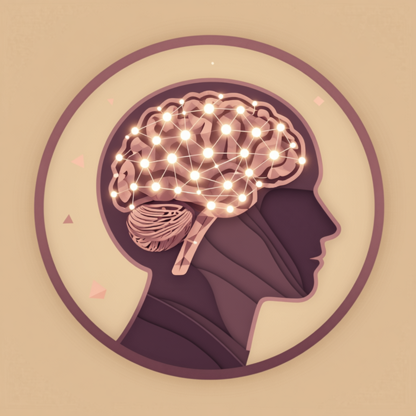 Logo Empaticamente — silhueta com rede neural